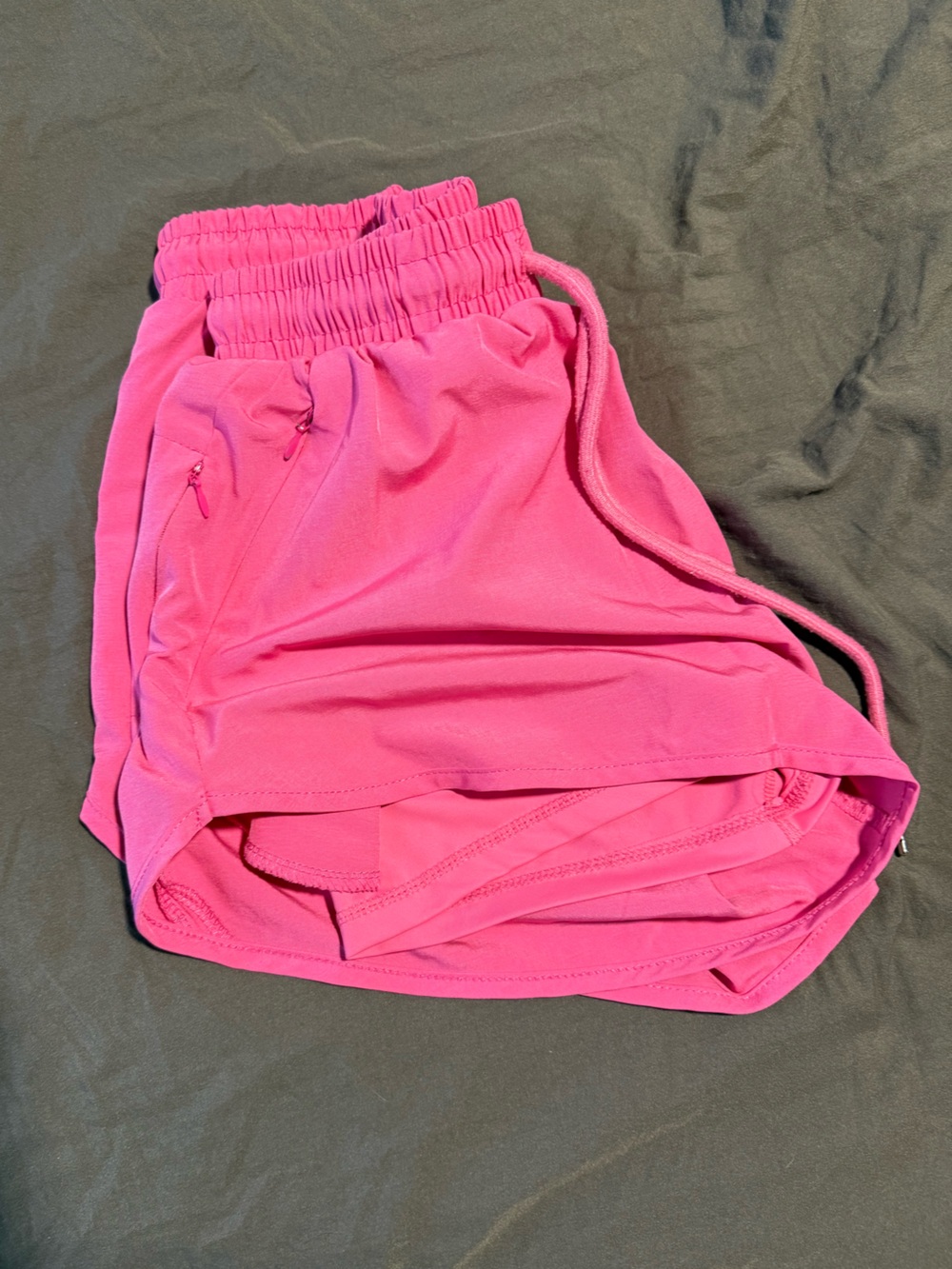 Amazon Women’s Athletic Shorts - Hot Pink Drawstring